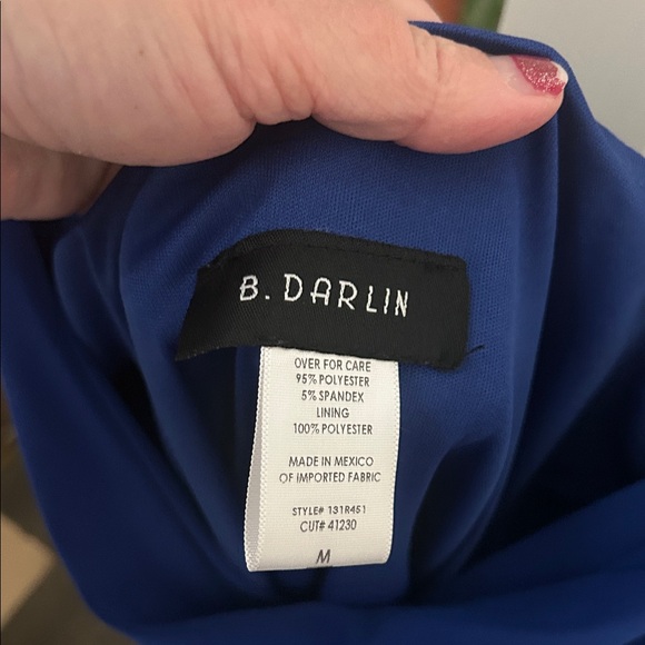 Darling Royal Blue Mini Dress - Picture 2 of 6